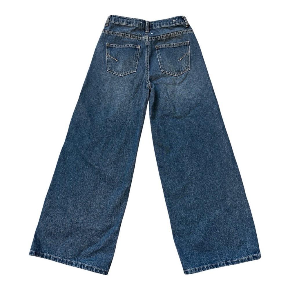 HABITUAL GIRL WIDE LEG HIGH RISE DENIM JEAN GIRL SIZE 12 - Picture 2 of 5